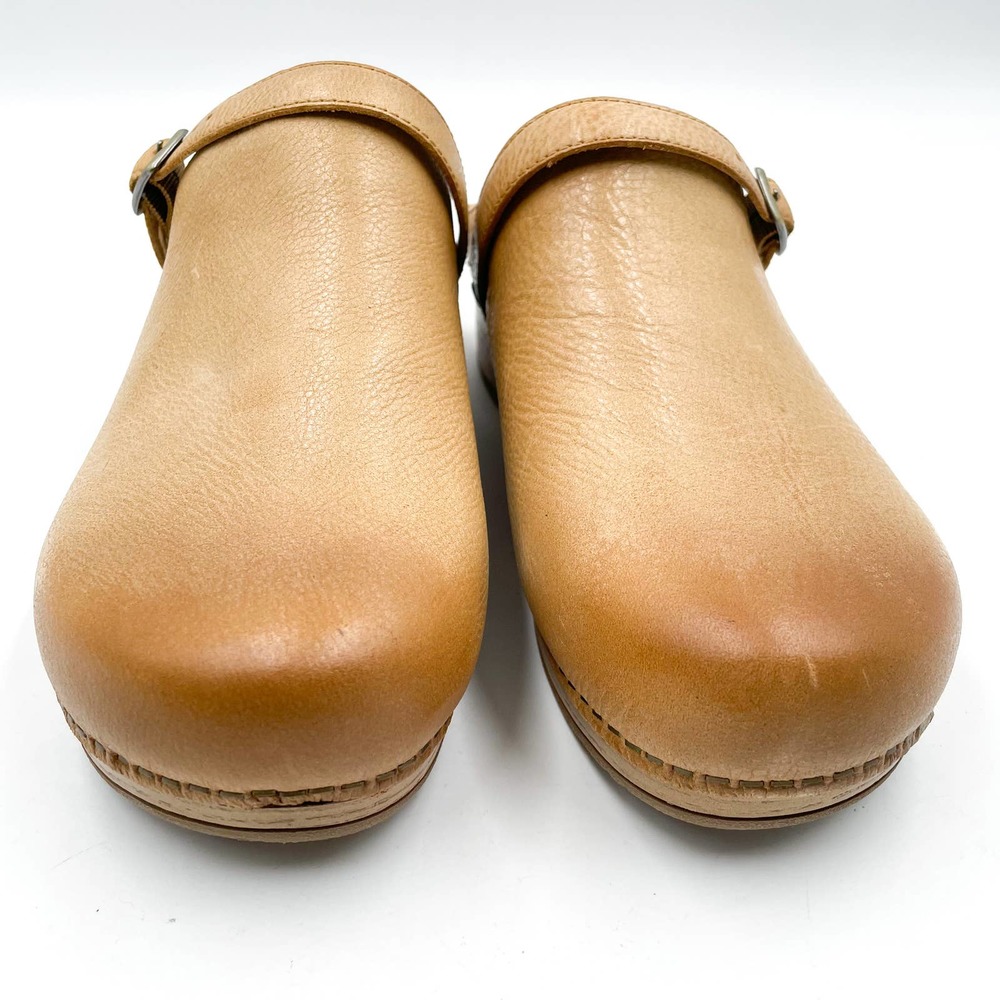 Dansko Tan Leather Mules - Picture 3 of 10